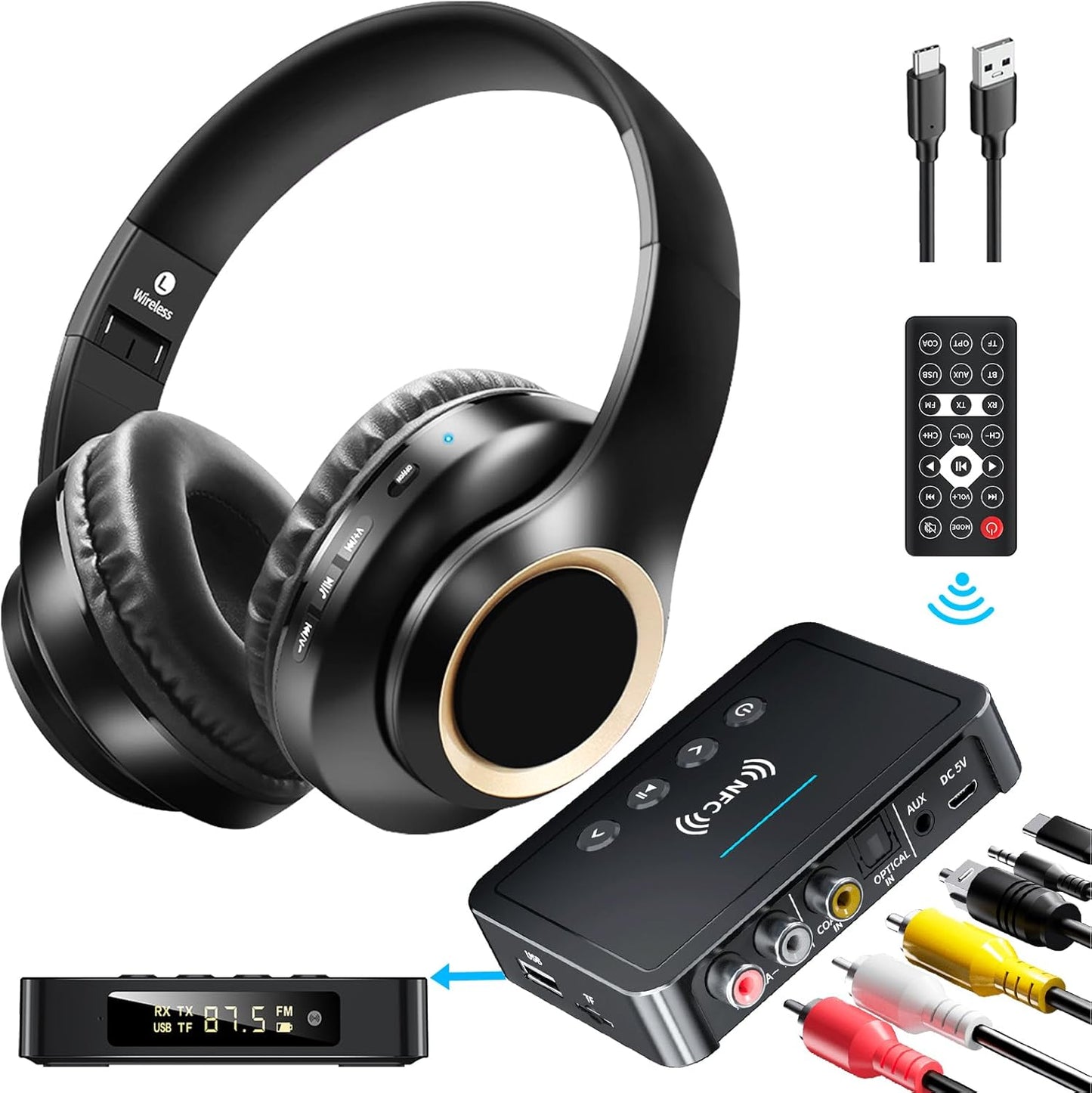 Wireless Headphones for TV – Bluetooth Over-Ear
