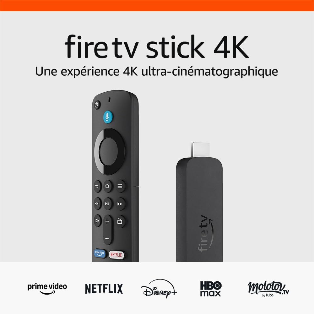 Amazon Fire TV Stick 4K – Ultra HD Streaming Device with Dolby Atmos